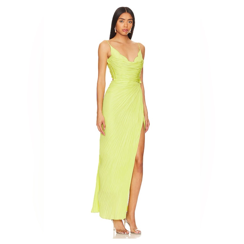 Maria Lucia Hohan Leonie dress in lime size 38/6 - Picture 2 of 7